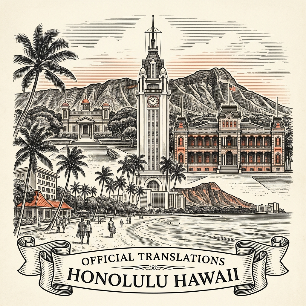 Honolulu certified translation services