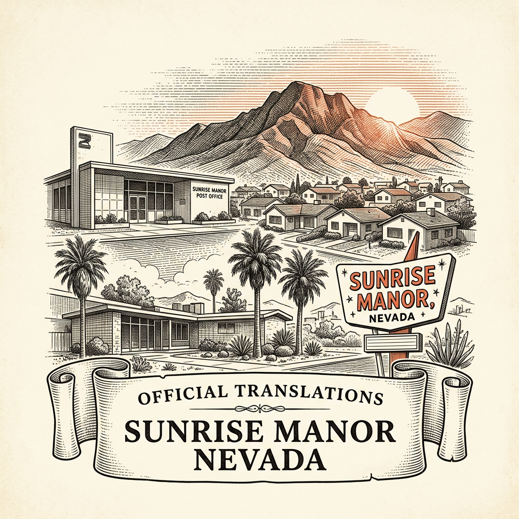 Sunrise Manor certified translation services