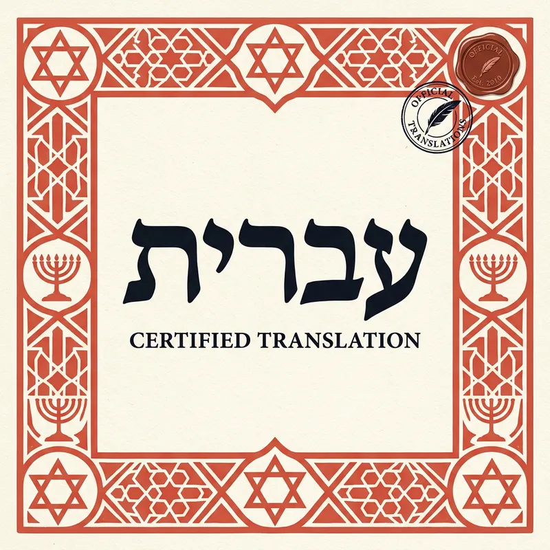 Hebrew certified translation services US &ndash; Official Translations